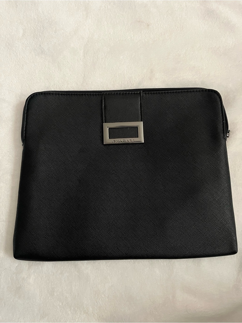 BVLGARI Black gift Zip travel Pouch 8.5x10.75